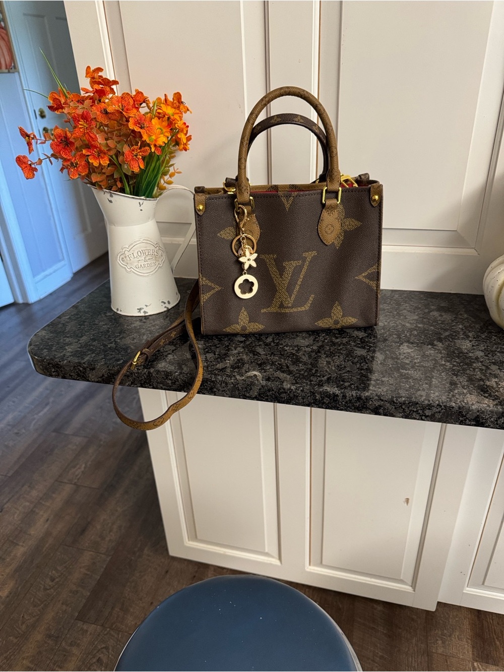 Inspired Brown Monogram Mini Tote Satchel